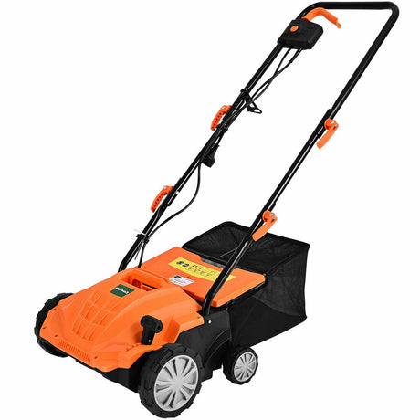 Escarificador eléctrico de 13 pulgadas y 12 amperios con bolsa recolectora y cuchillas extraíbles