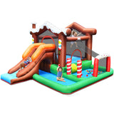 Castillo hinchable inflable con tobogán y escalador para niños sin soplador