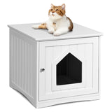 Mesa auxiliar de noche, resistente a la intemperie, casa de gato multifunción