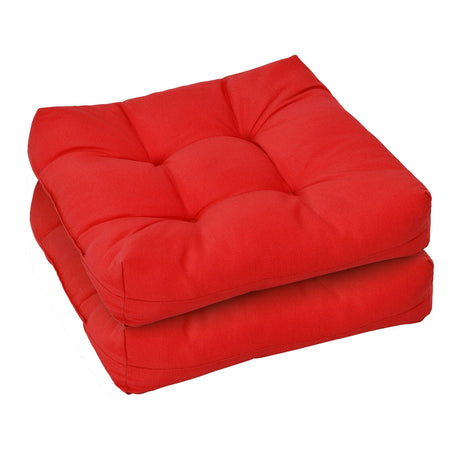 Cojines de 21 x 21 pulgadas para asientos de sillas de patio para uso en interiores y exteriores