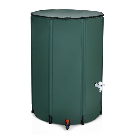 Tanque colector portátil de agua de lluvia de 100 galones con filtro de grifo