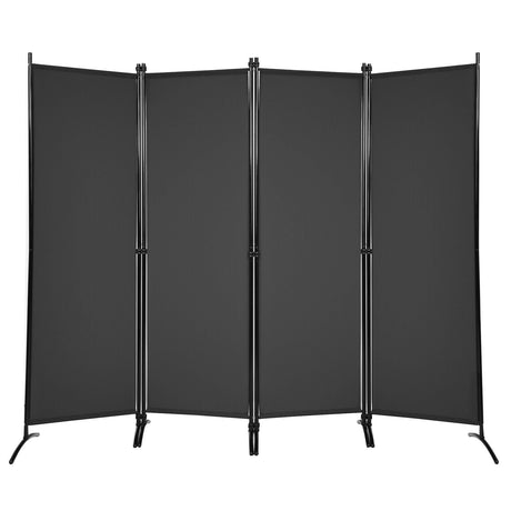 Divisor de ambientes de 4 paneles con estructura de acero