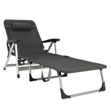 Tumbona Plegable de Playa con 7 Posiciones Ajustables