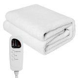 Calentador de cama de masaje de 71 x 31 pulgadas con almohadilla térmica con 5 configuraciones de calor
