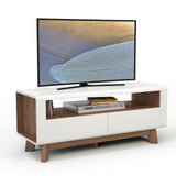 Mueble para TV con 2 cajones extraíbles y compartimento abierto para televisores de hasta 50 pulgadas