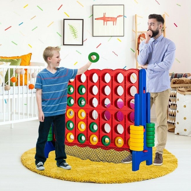 Juego Gigante 4 en raya con almacenamiento de red - Azul