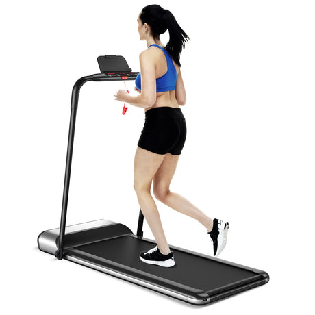 Cinta de correr eléctrica plegable ultrafina con motor, pantalla LCD y bajo nivel de ruido