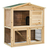 Gallinero de madera de 35 pulgadas con rampa
