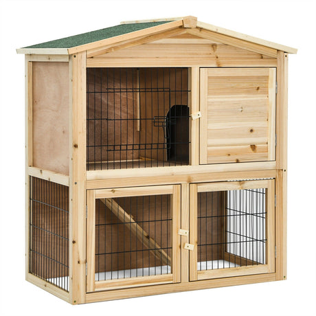 Gallinero de madera de 35 pulgadas con rampa