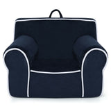 Upholstered Kids Sofa with Velvet Fabric and High-Quality Sponge