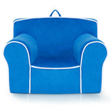 Upholstered Kids Sofa with Velvet Fabric and High-Quality Sponge