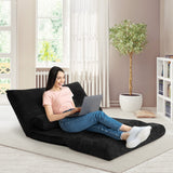 Sofá cama reclinable de 6 posiciones con 2 almohadas