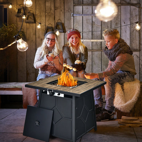 Mesa fogón de gas propano de 40 000 BTU y 28 pulgadas con cubierta