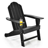 Silla Adirondack para exteriores con portavasos incorporado para el porche del patio trasero