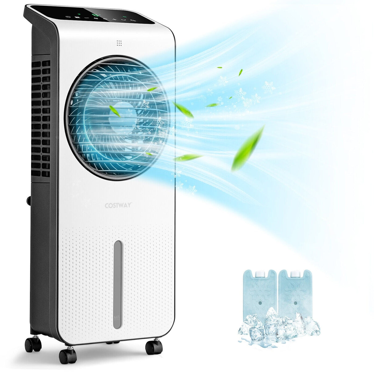 Enfriador de aire evaporativo 3 en 1 con temporizador de 12 horas a distancia - Blanco