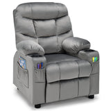 Kids Recliner Chair with Cup Holder and Footrest for Children