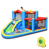 Castillo Hinchable Tobogán de Agua para Niños con Soplador de 480W