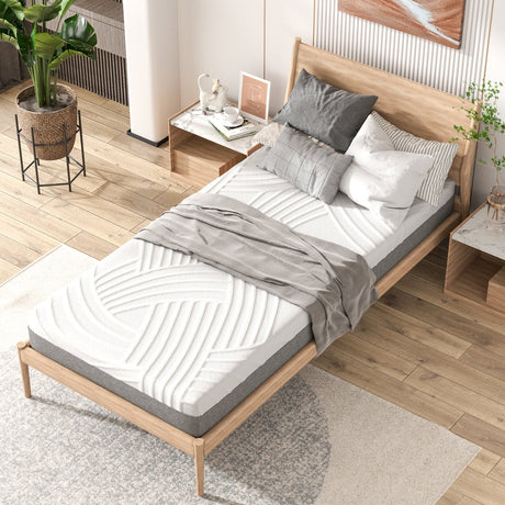 Colchón 3D de espuma viscoelástica de gel y espuma convolucionada para cama articulada