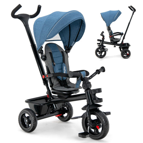 Triciclo para bebés 4 en 1 con asiento convertible