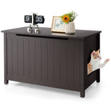 Wooden Cat Litter Box Enclosure with Top Opening Side Table Furniture