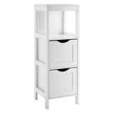 Mueble de almacenamiento independiente con 2 cajones extraíbles para baño