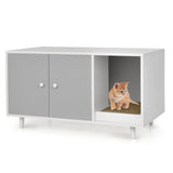 Arenero cerrado para gatos con divisor y doble puerta