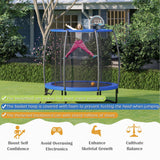 Trampolín recreativo de 8/10 pies con canasta de baloncesto