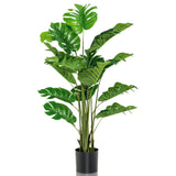 Planta artificial Monstera Deliciosa de 5 pies de altura para interior y exterior