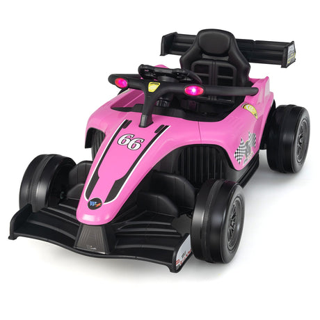 Coche de carreras eléctrico de Fórmula para niños de 12 V con control remoto