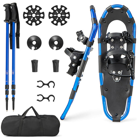 Raquetas de nieve de terreno ligero de 21/25/30 pulgadas con sistema de pivote flexible