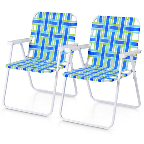 2 Sillas Plegables de Playa para Acampar con Correas