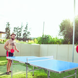 Mesa de ping-pong plegable portátil de 60 pulgadas con accesorios