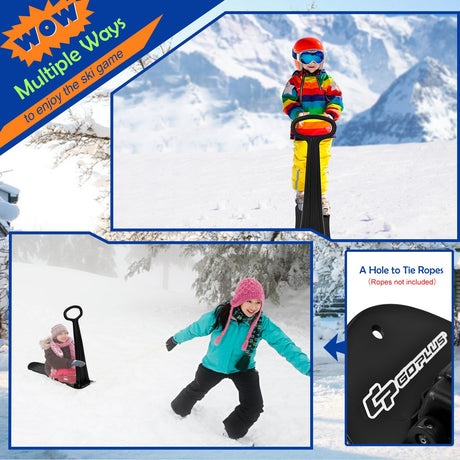 Patinete de nieve de 1 plaza con manillar de agarre