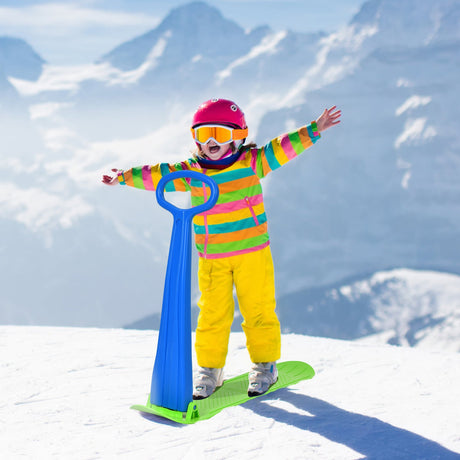 Patinete de nieve de 1 plaza con manillar de agarre