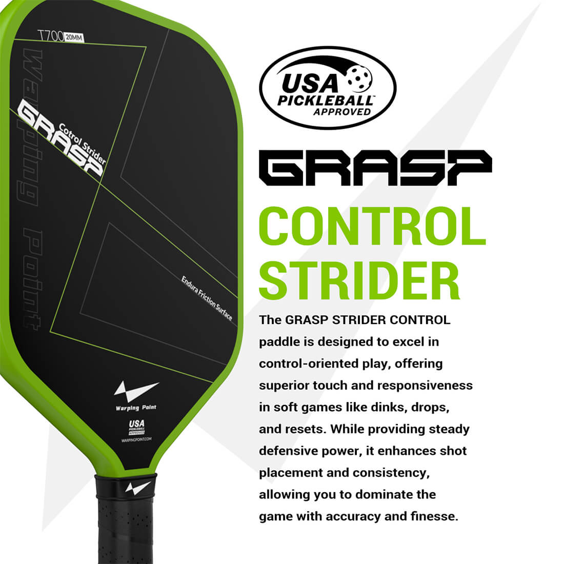 Pala de pickleball Grasp - 20mm