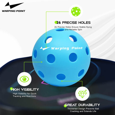 Pelotas de pickleball para práctica interior - Azul