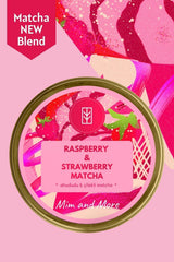 Mim and More Raspberry & Strawberry Matcha Raspberry and Strawberry Flavored Matcha, 25 gr
