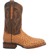 Botas vaqueras de piel de avestruz Dan Post Kershaw para hombre