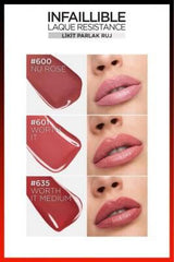 L'Oreal Paris Infaillible Drunk in Rose Liquid Lipstick - Long Lasting, High Shine, Vibrant Red Liquid Lipstick