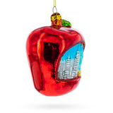 New York City Big Apple Glass Christmas Ornament