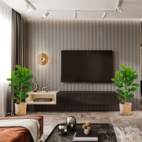 Paquete de 2 Ficus Lyrata Artificiales