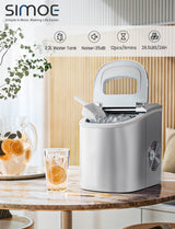 Mini máquina eléctrica portátil y compacta para hacer hielo