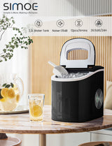 Mini máquina eléctrica portátil y compacta para hacer hielo