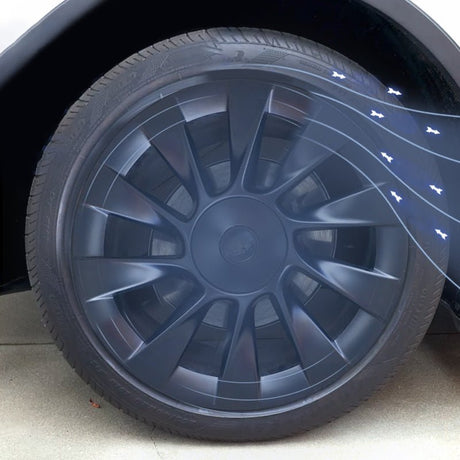 Split Hub Center Cap Covers for Model Y 20"/21" | 4-Piece Set | 5 Colors | Curb Rash Protection