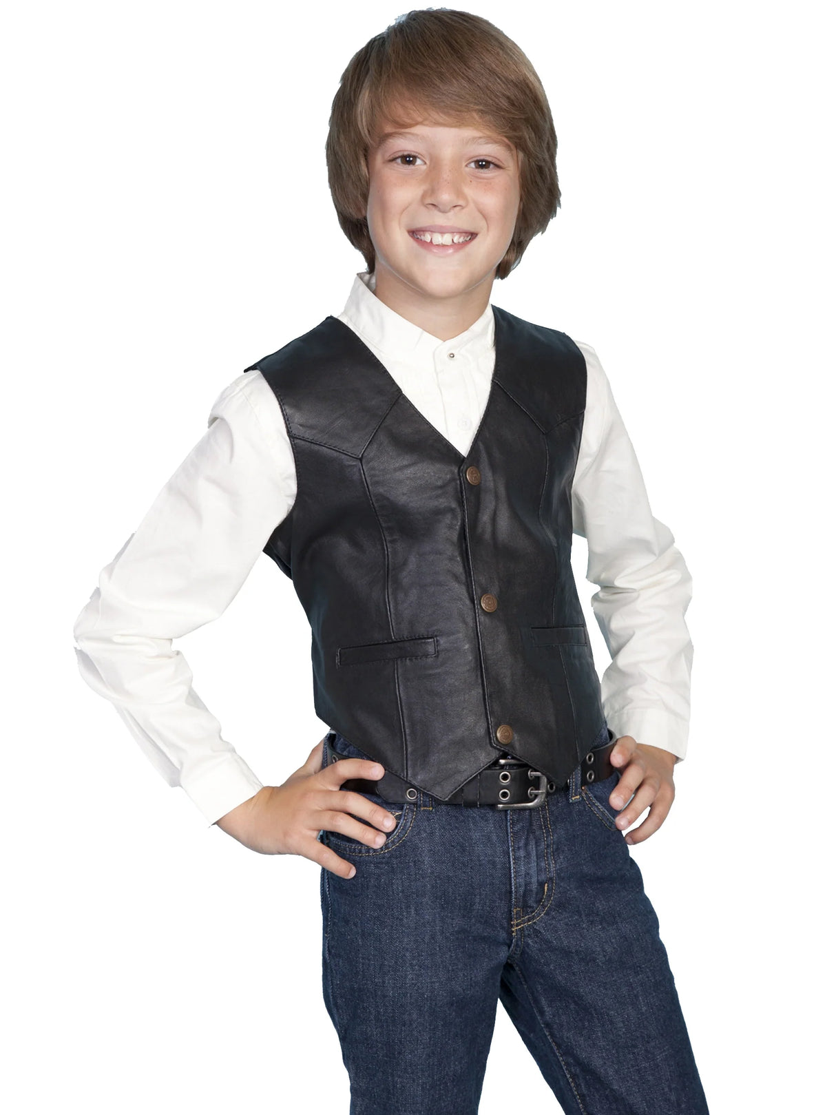 Scully Jesse (2001 piel de cordero) – Chaleco para niños