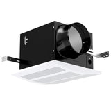 Extractor de aire para baño de 200 CFM con carcasa metálica y conducto de 6 pulgadas para 18.5 m²