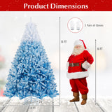 Árbol de Navidad Artificial Nuevo 2025 con 456 Ramas y Soporte Metálico Plegable
