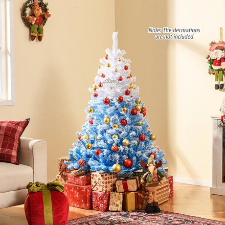 Árbol de Navidad Artificial Nuevo 2025 con 456 Ramas y Soporte Metálico Plegable