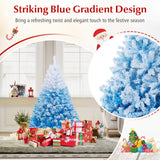 Árbol de Navidad Artificial Nuevo 2025 con 456 Ramas y Soporte Metálico Plegable
