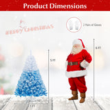 Árbol de Navidad Artificial Nuevo 2025 con 456 Ramas y Soporte Metálico Plegable